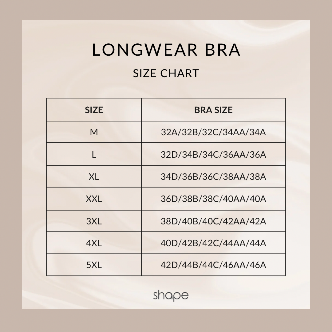 Woman wearing Longwear Bra in beige SHAPE