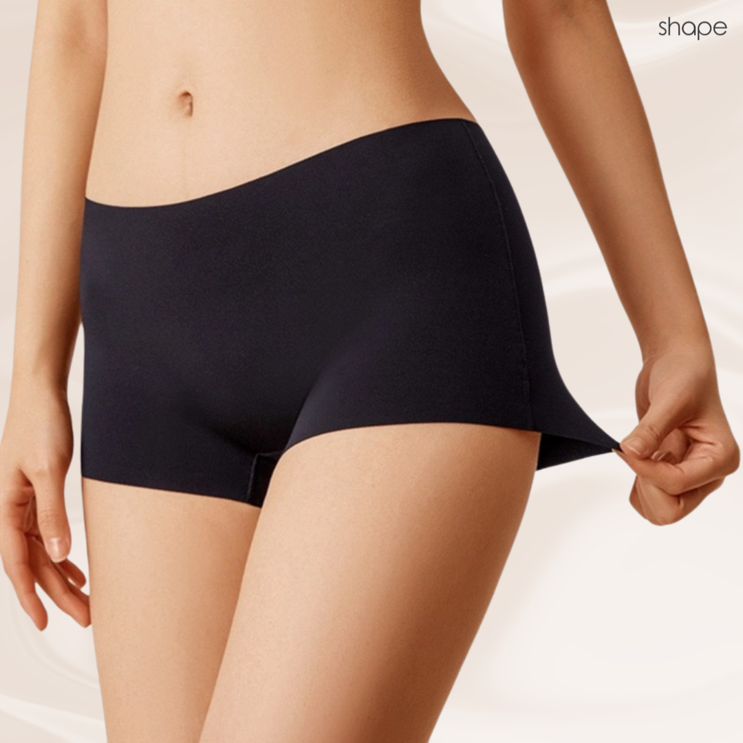 Seamless Boyshorts in Black, detail view — SHAPE Lingerie