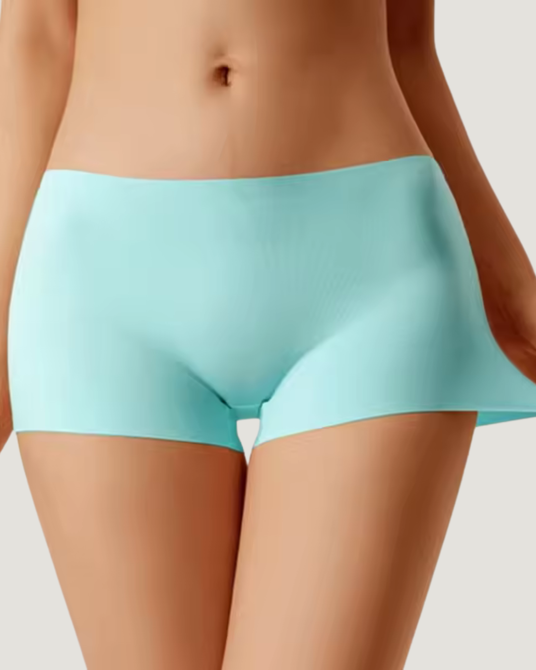 Seamless Boyshorts in Mint, back view — SHAPE Lingerie