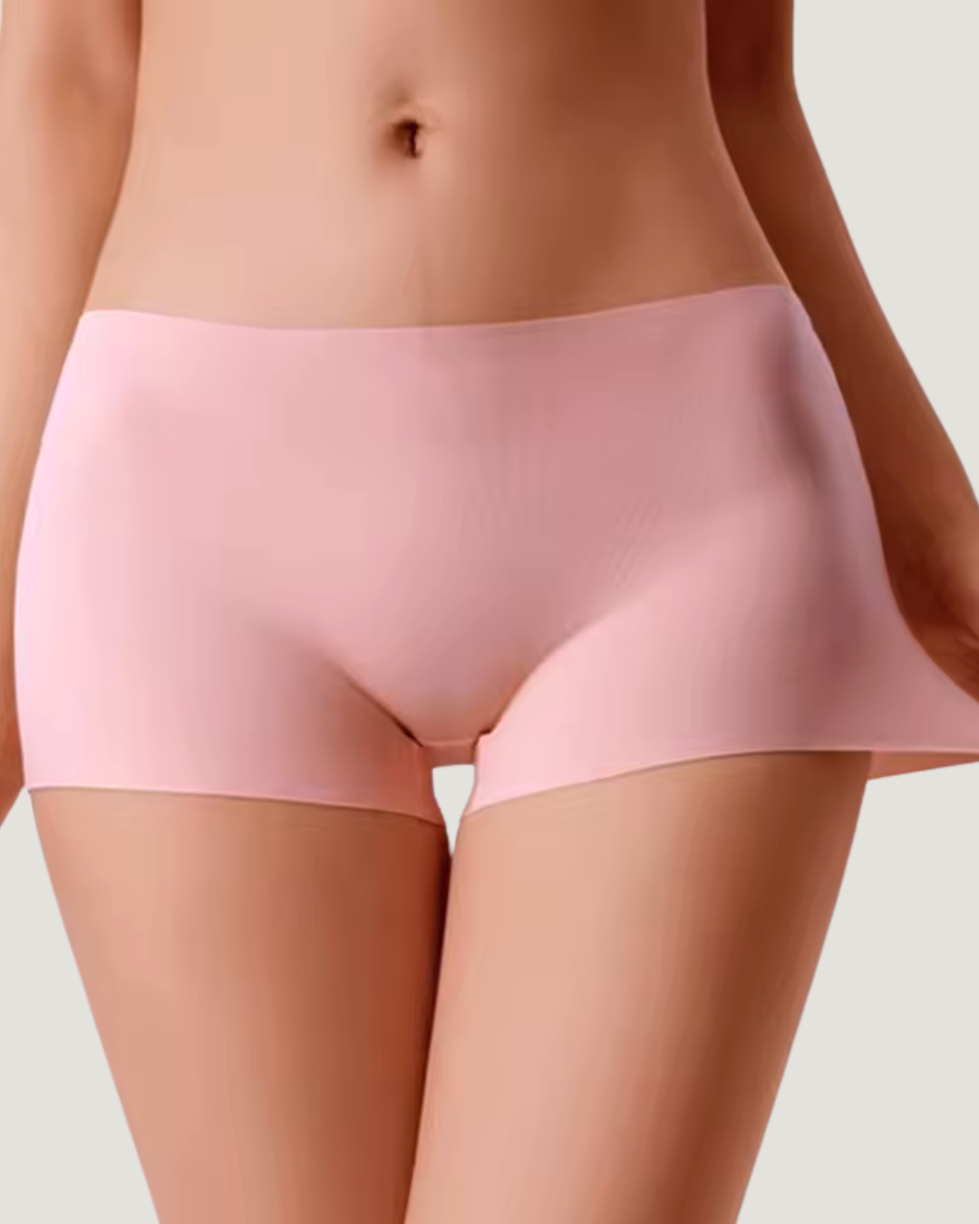 Seamless Boyshorts in Pink, detail view — SHAPE Lingerie