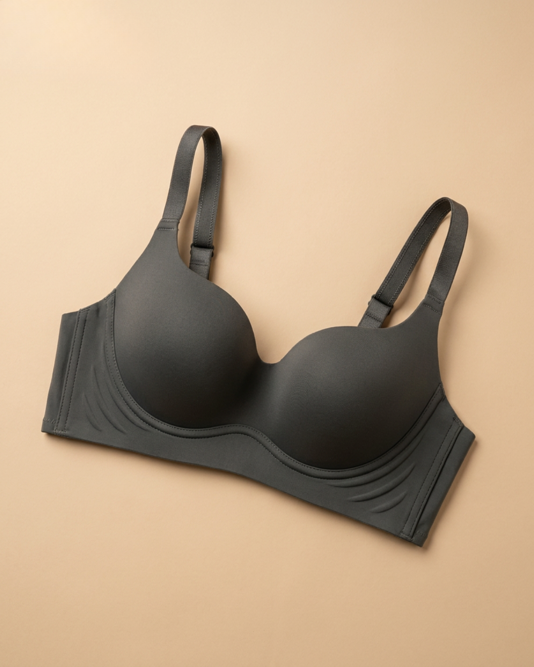 Seamless T-Shirt Bra in Thyme, detail view — SHAPE Lingerie