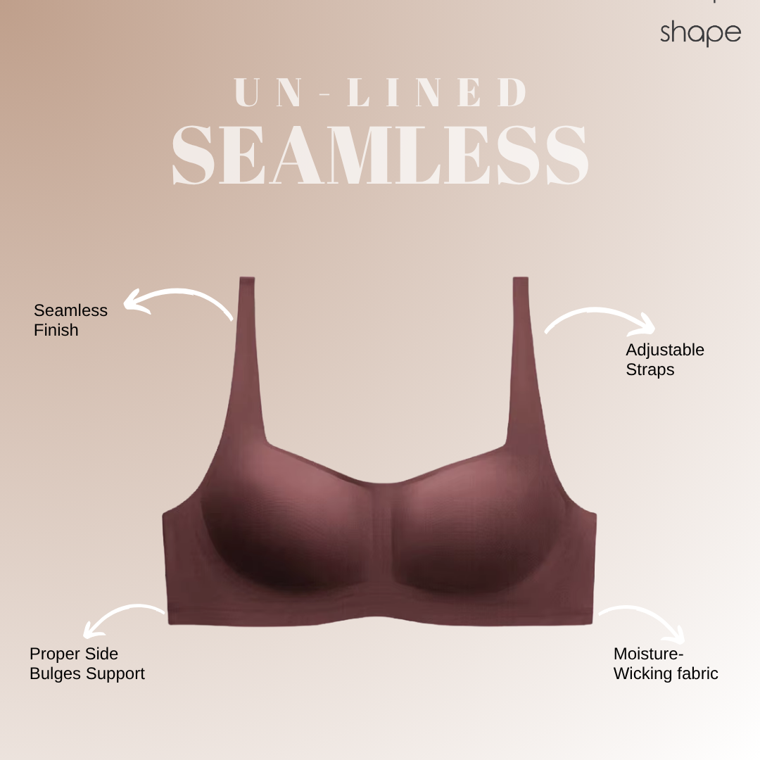 Un-Lined Bra promotional graphic — SHAPE Lingerie